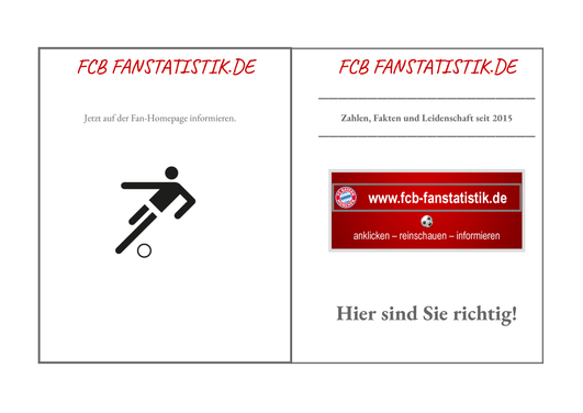 FCB Fanstatistik.de Flyer Aussen