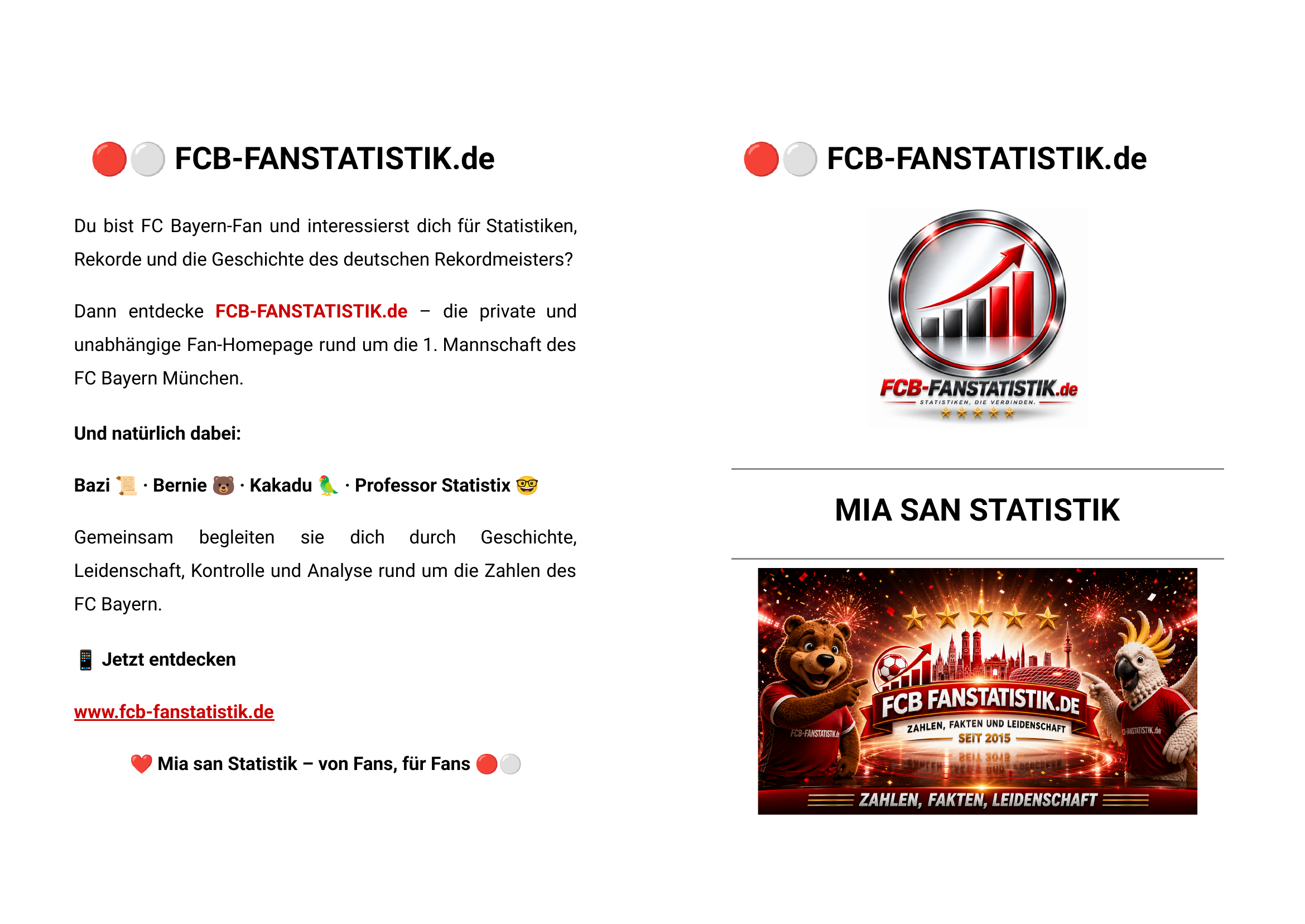 FCB-FANSTATISTIK.de Flyer Aussen